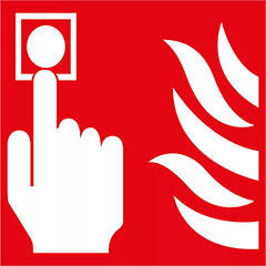  Tűzjelző kézi jelzésadó jelző tábla, utánvilágító