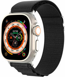 DuxDucis Curea textila DuxDucis Sports GS compatibila cu Apple Watch 4/5/6/7/8/SE/Ultra 42/44/45/49mm Black (6934913026908)