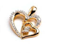 Royal Jewellers Pandantiv din aur în formă de inimă cu diamante - silvertime - 1 645,83 RON