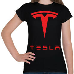 printfashion Tesla - Női póló - Fekete (2072528)