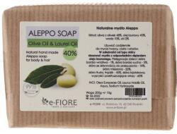 e-FIORE Săpun Aleppo Olive și Laur 40% pentru piele problematică și grasă - E-Fiore Aleppo Soap Olive-Laurel 40% 200 g