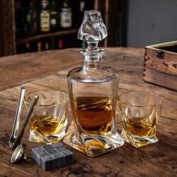 Mikamax Sticlă de Whisky încâlcită cu Pahare