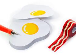 Mustard Notițe Adezive cu Bandă Adezivă - Ouă cu Bacon