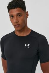 Under Armour edzős póló 1361518 fekete, sima - fekete XL