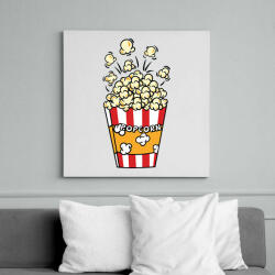 printfashion Popcorn zseb - Vászonkép - Fehér (13104414)
