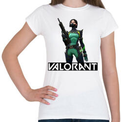 printfashion Valorant Viper - Női póló - Fehér (2527799)