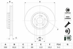 Bosch Disc frana BOSCH 0 986 479 H48 (0 986 479 H48) - automobilus