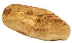 Tocator din lemn de maslin, 30-34 cm, forma naturala, rustica