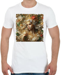 printfashion Virágok hercegnője - Férfi póló - Fehér (14795795)