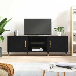 vidaXL fekete szerelt fa TV-szekrény 150 x 30 x 50 cm (829077) - balena