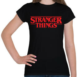 printfashion #strangerthings - Női póló - Fekete (2144115)