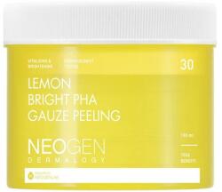 Neogen Pad-uri exfoliante cu extract de lămâie - Neogen Dermalogy Lemon Bright Pha Gauze Peeling 30 buc