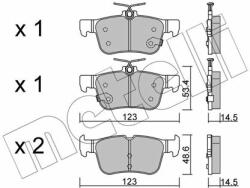 METELLI set placute frana, frana disc METELLI 22-1040-1