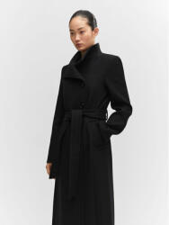 MANGO Gyapjú kabát Sirenita 57015992 Fekete Regular Fit (Sirenita 57015992)