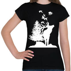 printfashion wild life - Női póló - Fekete (3760206)