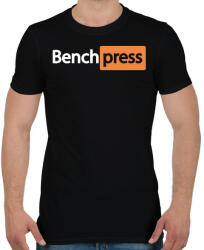printfashion BenchPress - Férfi póló - Fekete (14735710)