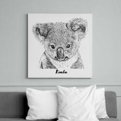 printfashion Koala - Vászonkép - Fehér (6626870)