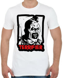 printfashion Terrifier bohóc - Férfi póló - Fehér (14793219)