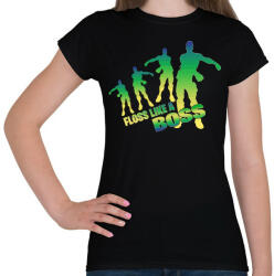 printfashion Floss like a Boss - Női póló - Fekete (1097519)