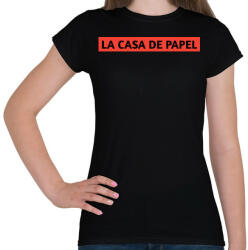 printfashion LA CASA DE PAPEL - Női póló - Fekete (4896934)