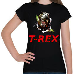 printfashion T-REX - Női póló - Fekete (1515439)