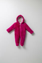 BabyJem Salopeta plusata de iarna pentru bebelusi, tongs, captusita cu fermoar, roz inchis (marime: 3-6 luni)