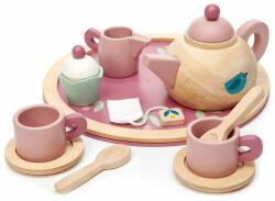 Tender Leaf Set pentru servit ceai din lemn premium, Tender Leaf Toys, 8 piese