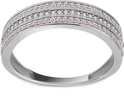 Heratis Forever Fehérarany gyűrű rózsaszín cirkóniákkal IZ26812AR