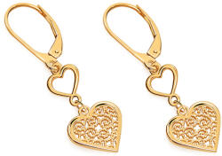 Heratis Forever Arany lógó fülbevaló szívekkel IZ15050