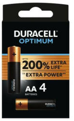 Elem Duracell AA Optimum 4db (51115)