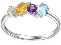 Heratis Forever Fehérarany gyűrű 0, 61 ct Novah drágakövekkel IZBR587A
