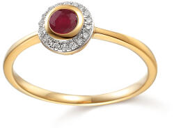 Heratis Forever Arany gyémánt gyűrű rubinnal 0, 060 ct IZBR700RY