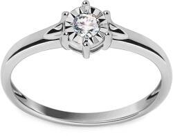  Eljegyzési gyűrű 0, 060 ct Mariya gyémánttal KU0065A