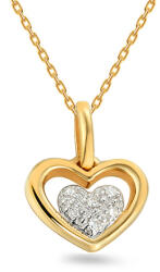 Heratis Forever Arany gyémánt medál 0, 010 ct szív IZBR853