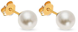 Heratis Forever Arany fülbevaló fehér Victoria gyöngyökkel 7, 5 mm 1.80 g IZ4499B