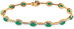 Heratis Forever Briliáns karkötő smaragdokkal Rose kollekció 0, 200 ct IZBR819S
