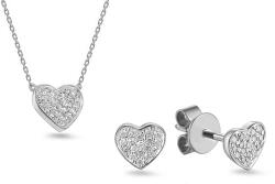 Heratis Forever Fehérarany szett gyémántokkal 0, 150 ct Szív IZBR530AS