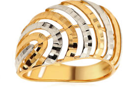 Heratis Forever Kéttónusú gyűrű gravírozott mintával IZ29924K