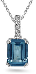 Heratis Forever Fehérarany gyémánt medál londoni kék topázzal 1.970 ct IZBR1205AP