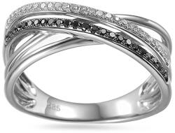 Heratis Forever Briliáns gyűrű fehéraranyból fekete gyémántokkal Venecia kollekció 0, 170 ct IZBR835A