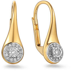 Heratis Forever Arany fülbevalók gyémánttal Mallory 0.140 ct IZBR324N
