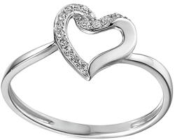 Heratis Forever Fehérarany gyűrű 0, 040 ct Bellita gyémántokkal IZBR426A