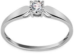Heratis Forever Gyémánt eljegyzési gyűrű fehéraranyból 0, 080 ct Idalis KU1048A