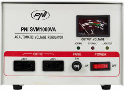 PNI SVM1000VA feszültségszabályozó, szervomotorral, 1000VA, 800W, 3.6A (PNI-SVM-1K)