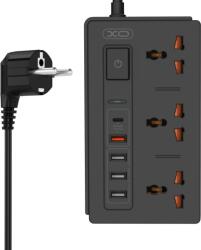XO 3 Plug + 5 USB Switch (WL06)