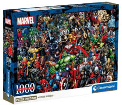 Clementoni Impossible Puzzle - Marvel hősök 1000 db-os (39709)