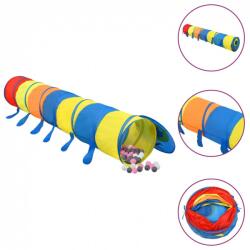 VID többszínű poliészter gyerek-játszóalagút 250 labdával 245 cm - discontmania - 30 925 Ft