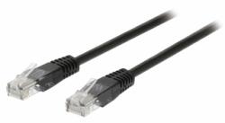 VIVA 75120 S Cat-5e F/UTP internetkábel, fekete, 10 m