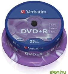 Verbatim DVD+R 16x 25buc cu cilindru (43500)