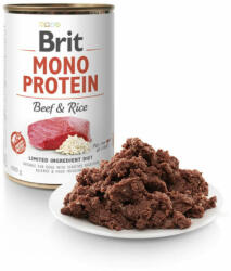 Brit Mono Protein Beef & Rice konzerv 12x400g